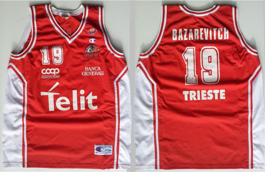 2000-01 Sergey Bazarevitch - Telit Trieste - Match Worn - Taglia XXL (60 X 81 cm)