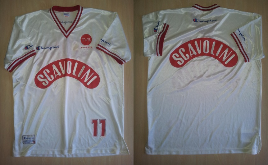 1995-96 Daniels Lloyd - Scavolini Pesaro (Match Worn) - Taglia XL (65 X 82 cm)